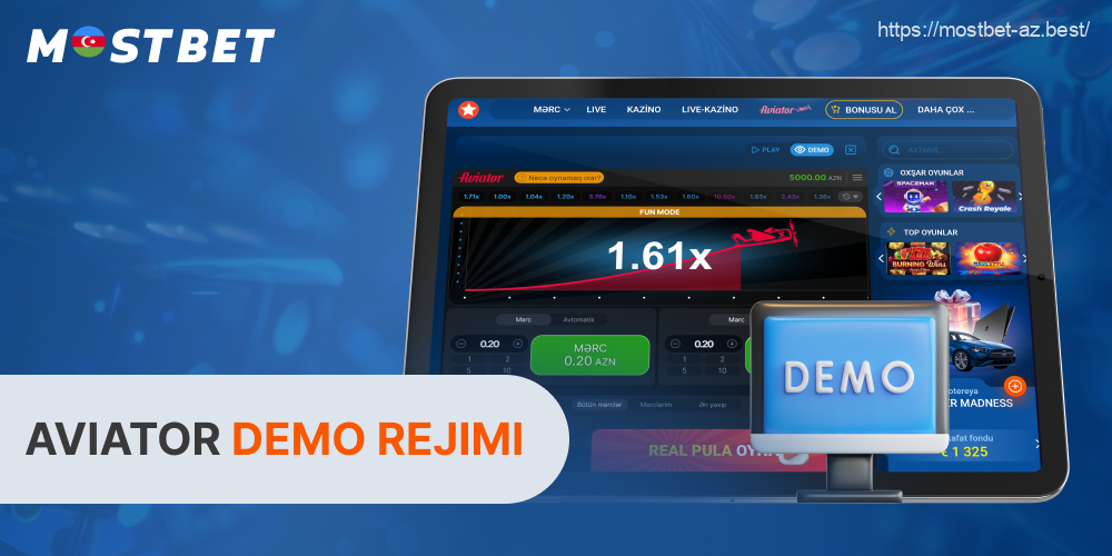 Mostbet AZ Aviator yeni başlayanlar və strategiyalarını sınamaq istəyənlər üçün demo rejimi təklif edir