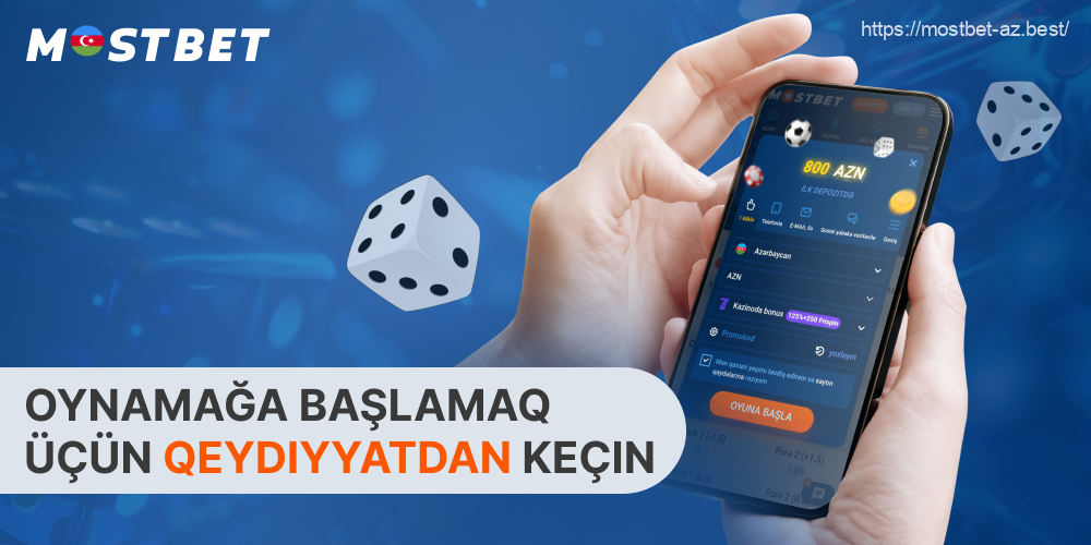 Mostbet-də oyun səyahətinizə başlamaq üçün Azərbaycandan olan hər bir yeni istifadəçi əvvəlcə qeydiyyat prosesindən keçməlidir