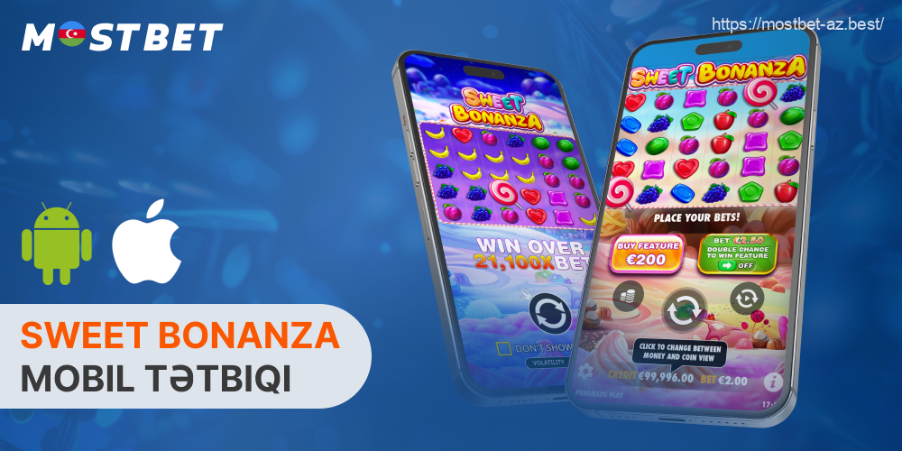 Azərbaycanlı oyunçular tam funksiyalı Mostbet mobil proqramını yükləyərək istənilən yerdə Sweet Bonanza slot maşınlarında oynaya bilərlər